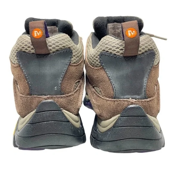 Merrell 💜 Women's Moab Mid Ventilator Purple Suede Mesh Vibram US Size 9M - Picture 8 of 9